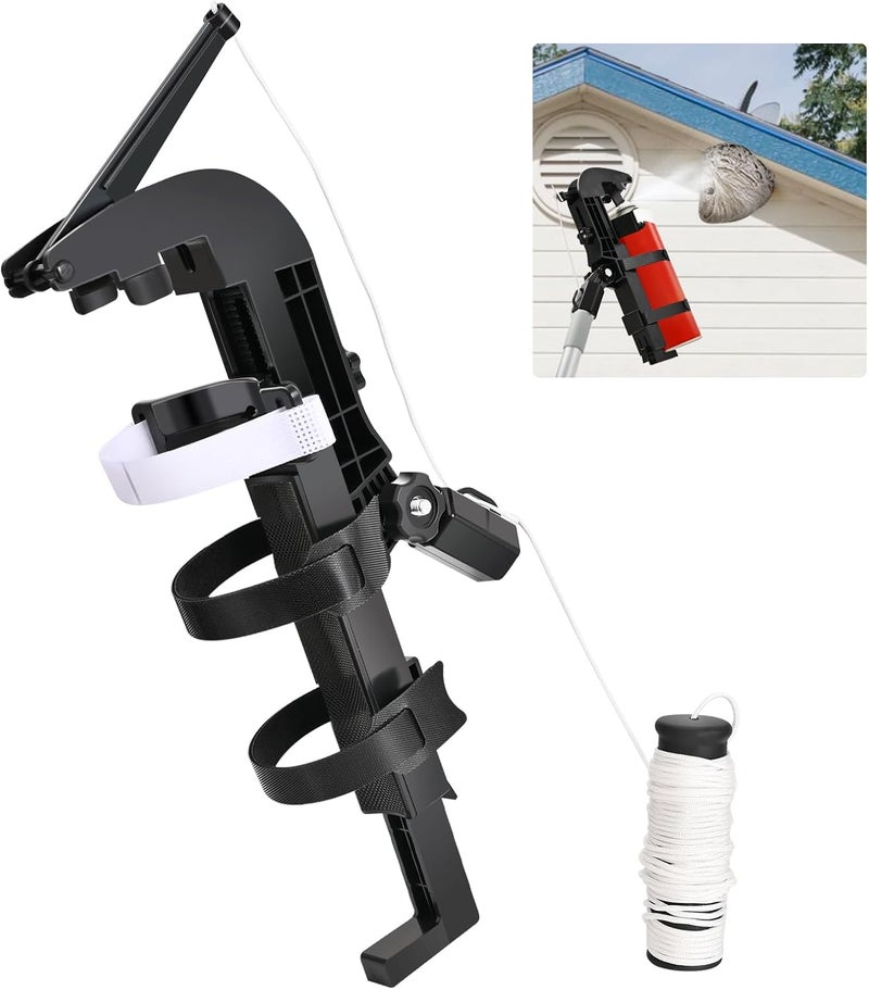 New Fly Spray Can Extension Pole Adaptor, Adjustable Sprayer Bracket Adaptor for Wasp Hornet Bee Spray Long Range, Spray Paint, Window Cleaner, Tree Spray. Spray Can Trigger Handle - Image 1